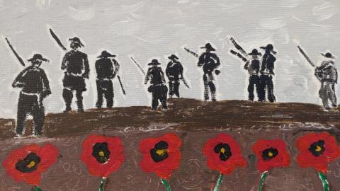 WW1-inspired work from a member of the Museum's art group