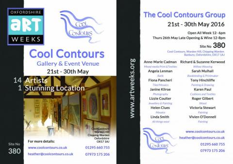 The Cool Contours Group Exhibition for Oxfordshire art weeks 2016