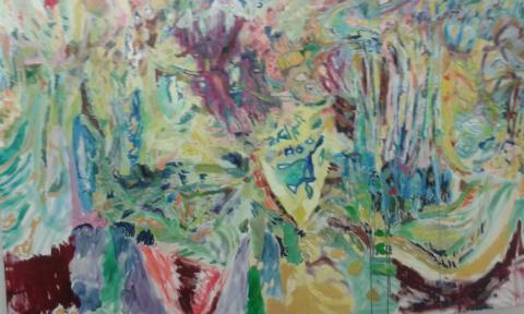 Populus Tremula - Adeliza Mole -The Ideal Landscape-  Oil On Canvas