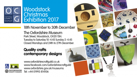 Oxfordshire Craft Guild Christmas Exhibition Woodstock Oxfordshire