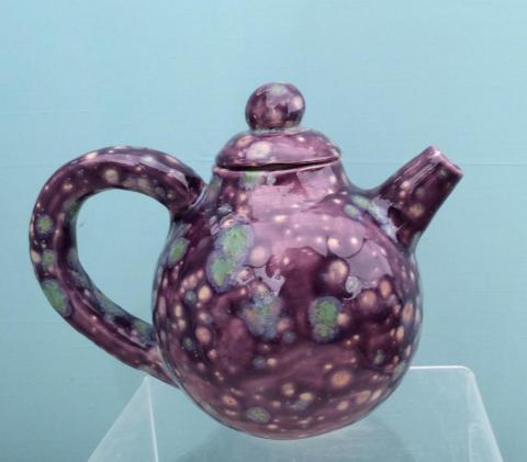 Purple teapot