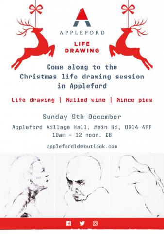 Christmas life drawing in Appleford