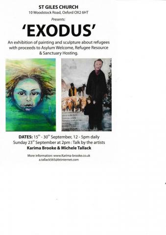 Art exhibition refugees Oxford
