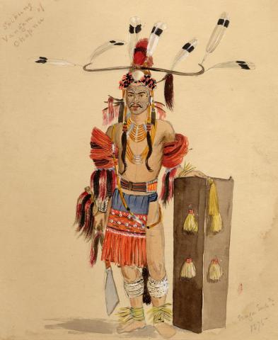 Image of chief from R.G. Woodthorpe Collection