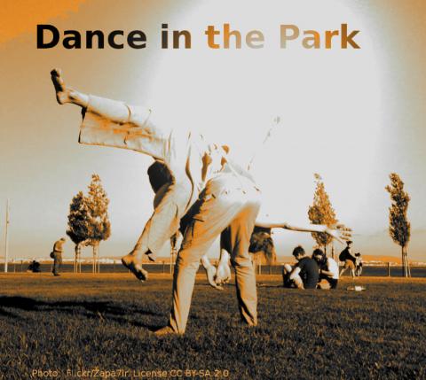 Dance contact improvisation in the park!
