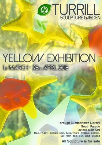 Poster for 'Yellow' Spring Sculpture Exhibition at the Turrill Garden 
