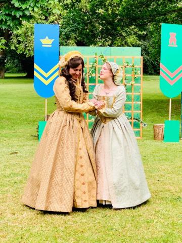 Rosalind and Celia in As You Like It 