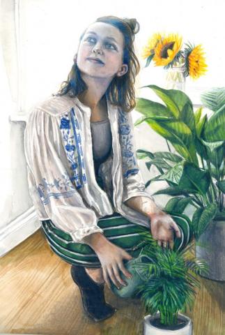 Portrait of a girl by Toby Stevens