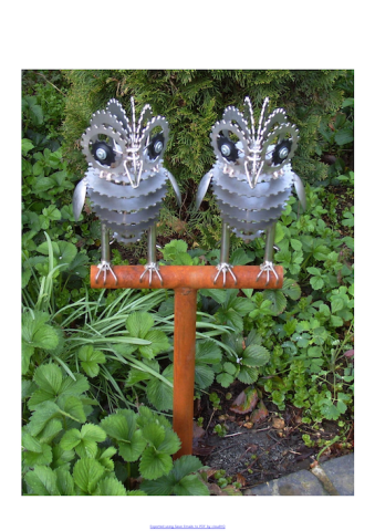 Daren Greenhow    Two Owls on a T-stand