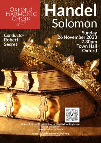 Oxford Harmonic Choir Handel Solomon Poster