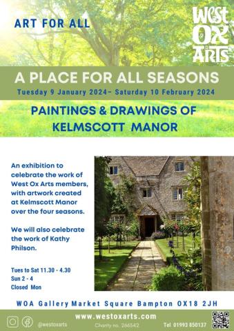 Kelmscott exhibition at the West Ox Arts Gallery in Bampton