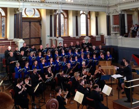 Oxford Pro Musica Singers in the Sheldonian Theatre, Oxford