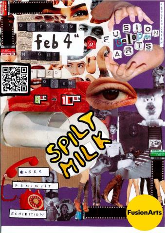 Spilt Milk Exhibition Poster
