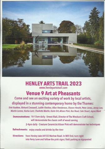 'Art at Pheasants'  venue  9  Henley Arts Trail