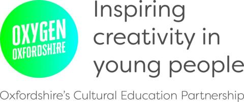 Oxygen Oxfordshire logo inspiring creativity in young people Oxfordshire's Cultural Education Partnership