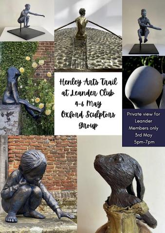 Oxford Sculptors Group at Thbe Leander Club  Henley Arts Trail
