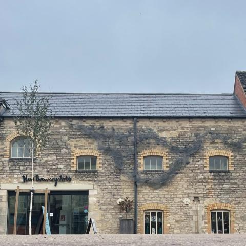 front courtyard at New Brewery Arts