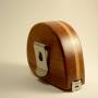 Mahogany tape measure with ash inlay (Woodcastle)