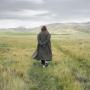 woman walking on moors